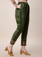 Embroidered Kurta With Pant And Printed Dupatta Set, Multicolor - Hiral Fashion | Grocsy