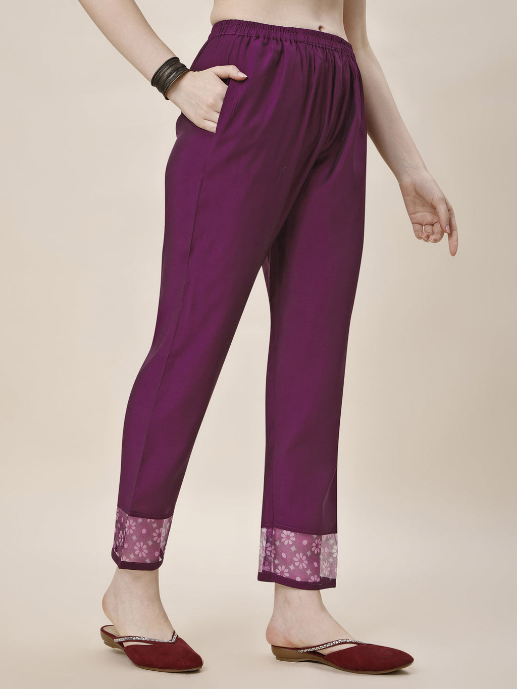Embroidered Kurta With Pant And Printed Dupatta Set, Multicolor - Hiral Fashion | Grocsy
