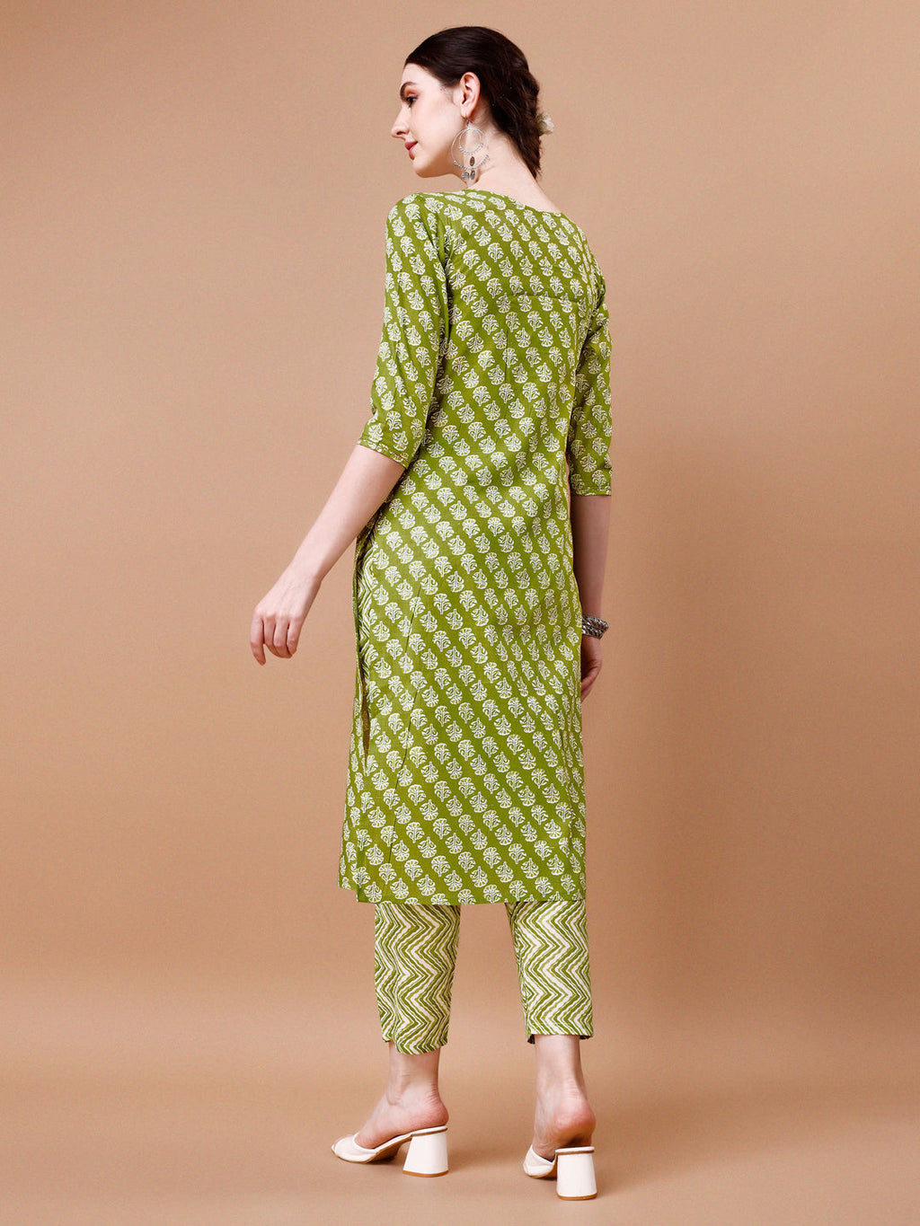 Embroidered & Floral Printed Kurta With Pant & Dupatta, Multicolor - Hiral Fashion | Grocsy