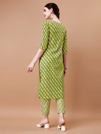 Embroidered & Floral Printed Kurta With Pant & Dupatta, Multicolor - Hiral Fashion | Grocsy