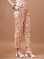 Printed & Lace Yoke Embroidered Kurta With Pant & Dupatta, Multicolor - Hiral Fashion | Grocsy