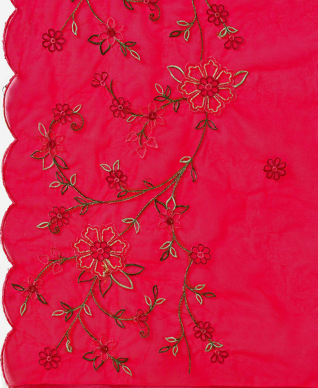 Alia Cut Embroidered Kurta With Pant & Organza Embroidered Dupatta Premium, Multicolor - Hiral Fashion | Grocsy