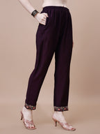 Alia Cut Embroidered Kurta With Pant & Organza Embroidered Dupatta Premium, Multicolor - Hiral Fashion | Grocsy