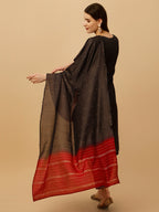 Hand Embroidered Kurta With Pant And Dupatta Set, Multicolor - Hiral Fashion | Grocsy