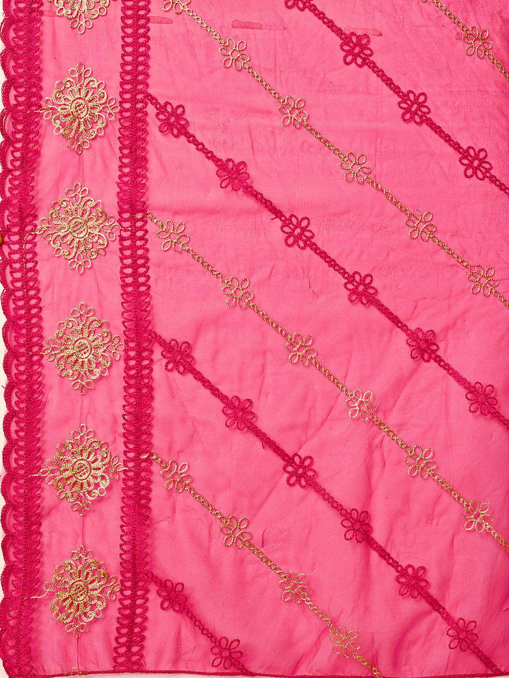 Embroidered Kurta With Pant And Dupatta Set, Multicolor - Hiral Fashion | Grocsy