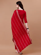 Hand Embroidered Kurta With Pant & Dupatta, Multicolor - Hiral Fashion | Grocsy