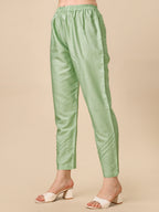 Hand Embroidered Kurta With Pant And Dupatta Set, Multicolor - Hiral Fashion | Grocsy
