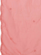 Hand Embroidered Kurta With Pant & Organza Dupatta, Multicolor - Hiral Fashion | Grocsy