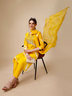 Lehariya Printed And Embroidered Kurta With Pant And Dupatta Set, Multicolor - Hiral Fashion | Grocsy