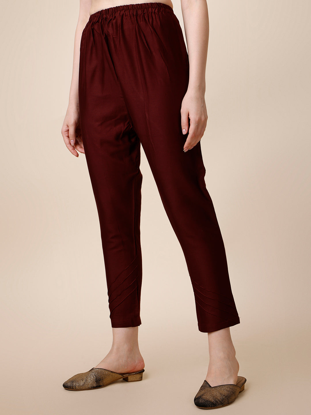 Embroidered Maroon Kurta With Pant And Dupatta Set, Multicolor - Hiral Fashion | Grocsy