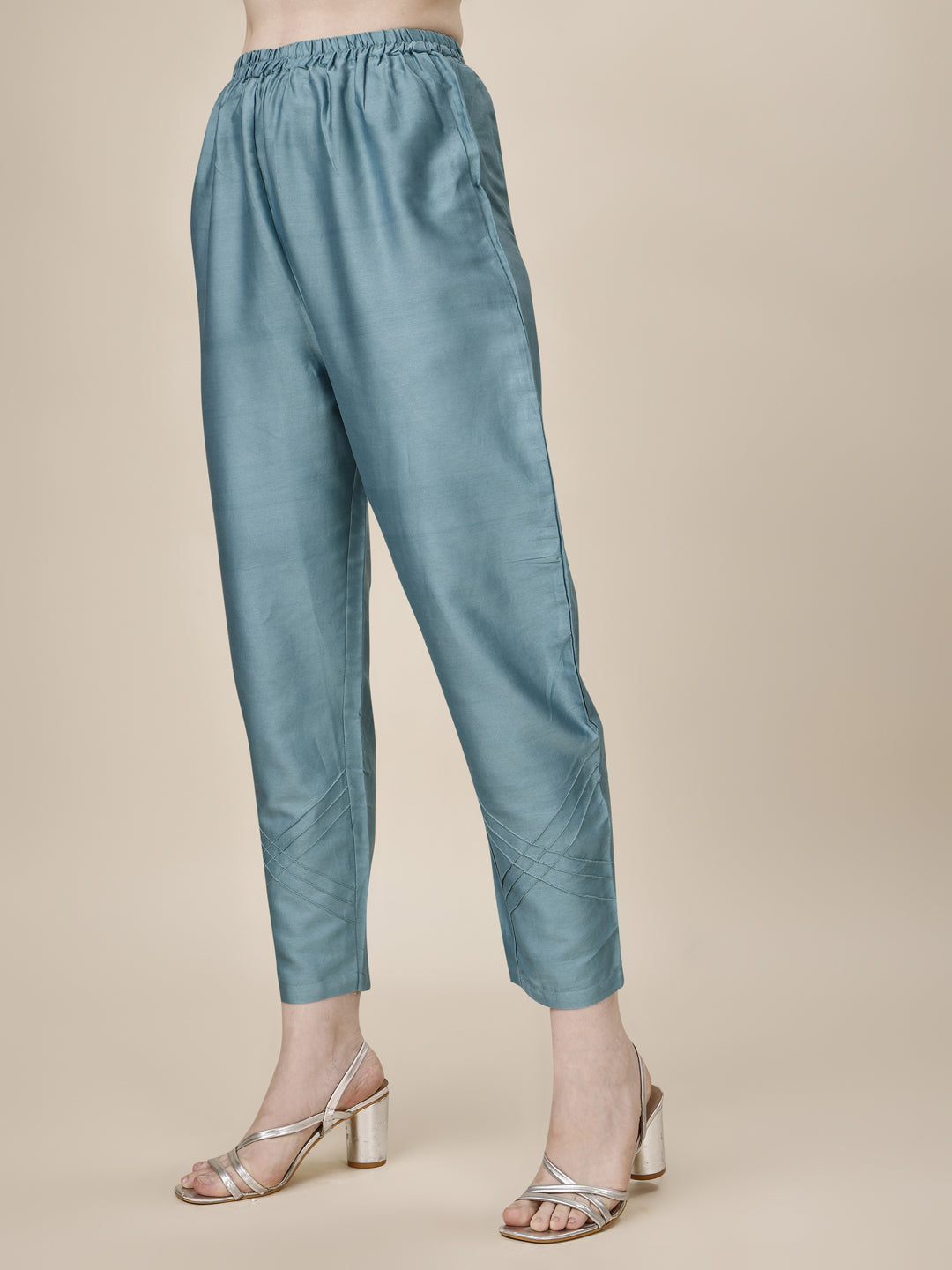 Embroidered Kurta With Pant And Dupatta Set, Multicolor - Hiral Fashion | Grocsy