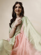 Embroidered Kurta With Pant And Dupatta Set, Multicolor - Hiral Fashion | Grocsy