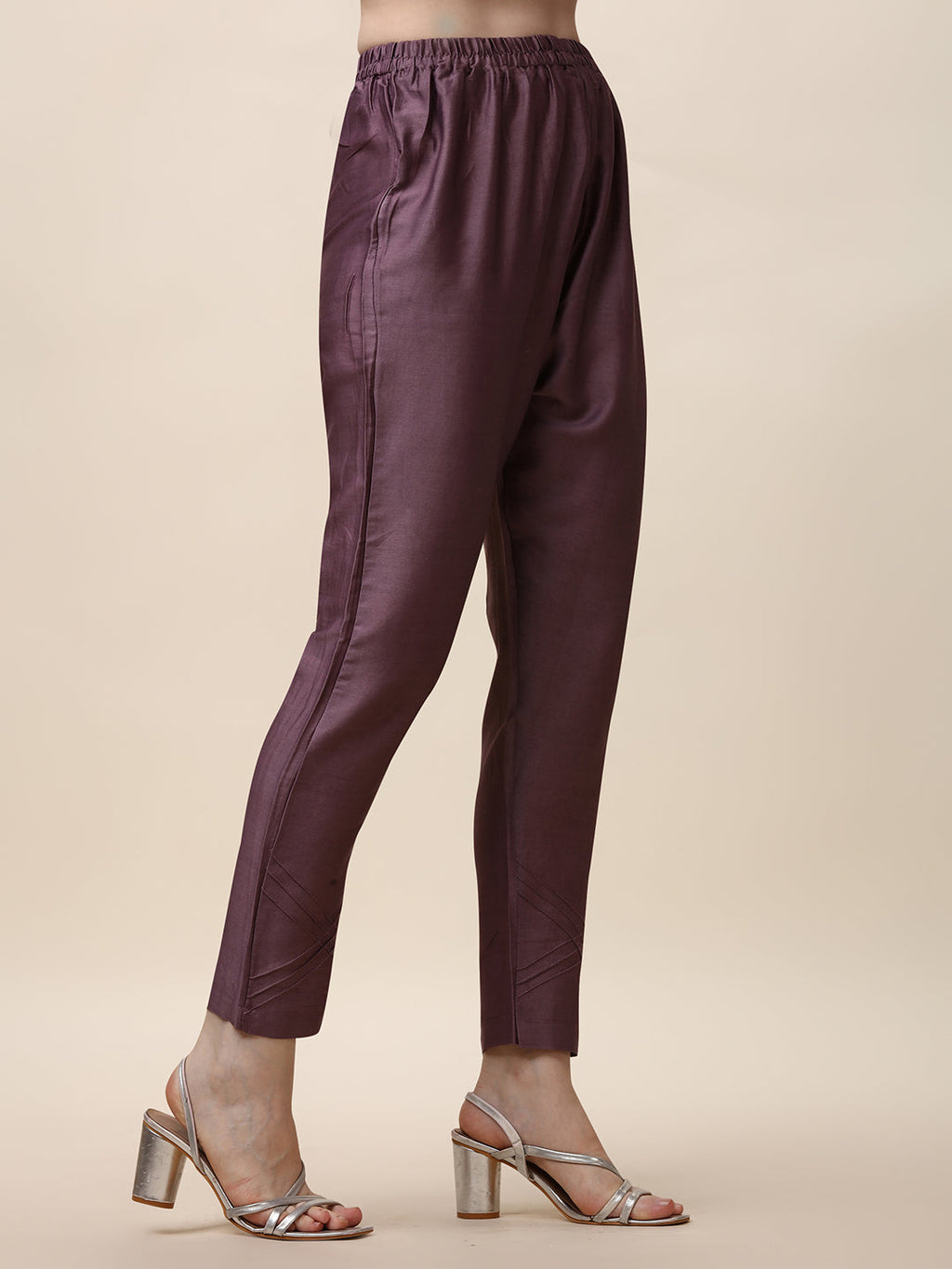 Embroidered Lavender Kurta With Pant And Dupatta Set, Multicolor - Hiral Fashion | Grocsy