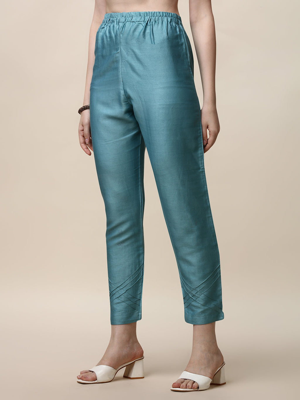 Hand Embroidered Kurta With Pant And Dupatta Set, Multicolor - Hiral Fashion | Grocsy