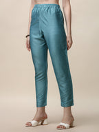 Hand Embroidered Kurta With Pant And Dupatta Set, Multicolor - Hiral Fashion | Grocsy
