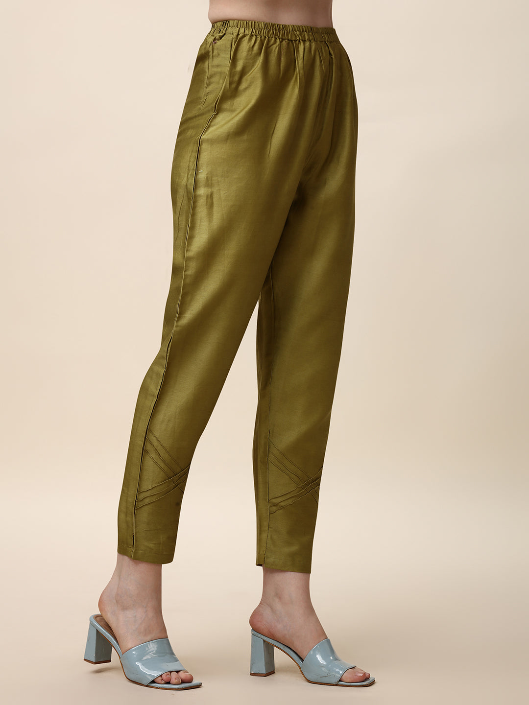 Hand Embroidered Kurta With Pant And Dupatta Set, Multicolor - Hiral Fashion | Grocsy