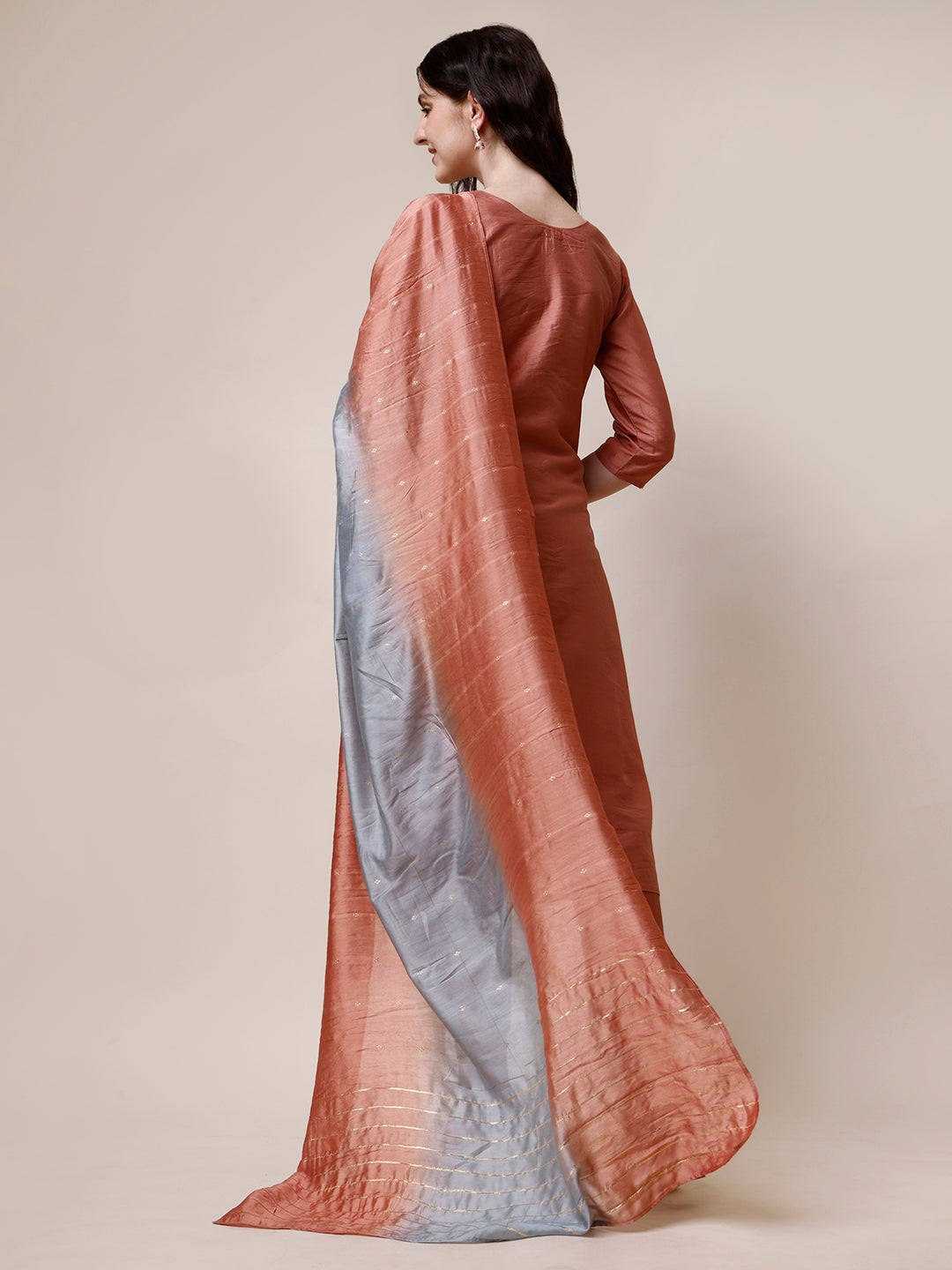 Hand Embroidered Kurta With Pant And Dupatta Set, Multicolor - Hiral Fashion | Grocsy