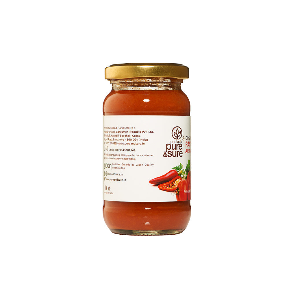 Pure & Sure Organic Arrabbiata Sauce | Grocsy