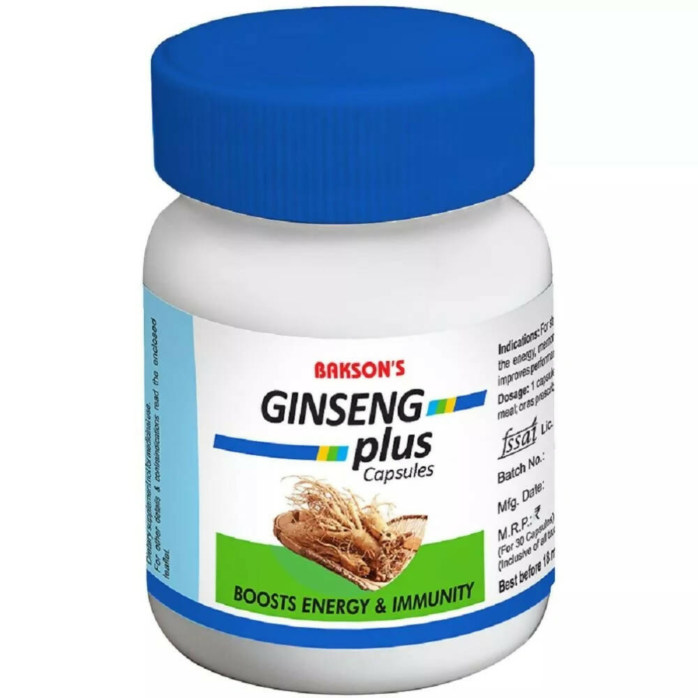 Bakson's Ginseng Plus Capsules | Grocsy