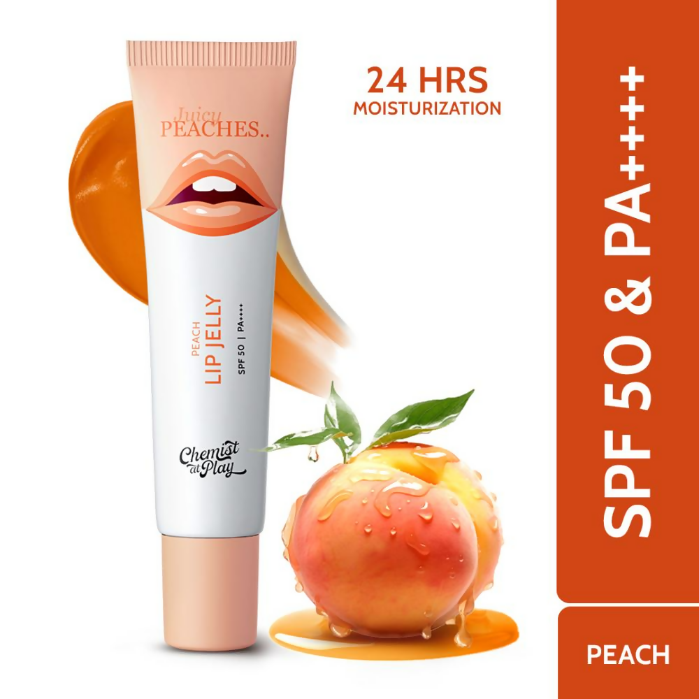 Chemist At Play Peach Lip Jelly Lip Balm With SPF 50 PA++++ | Grocsy