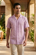 Lilac Drift — Lilac Linen Shirt by Hilo Design | Grocsy