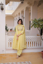 Teeya Creation Womens New Mul Chanderi With Beads Embroidery-Work Kurta Set | Grocsy