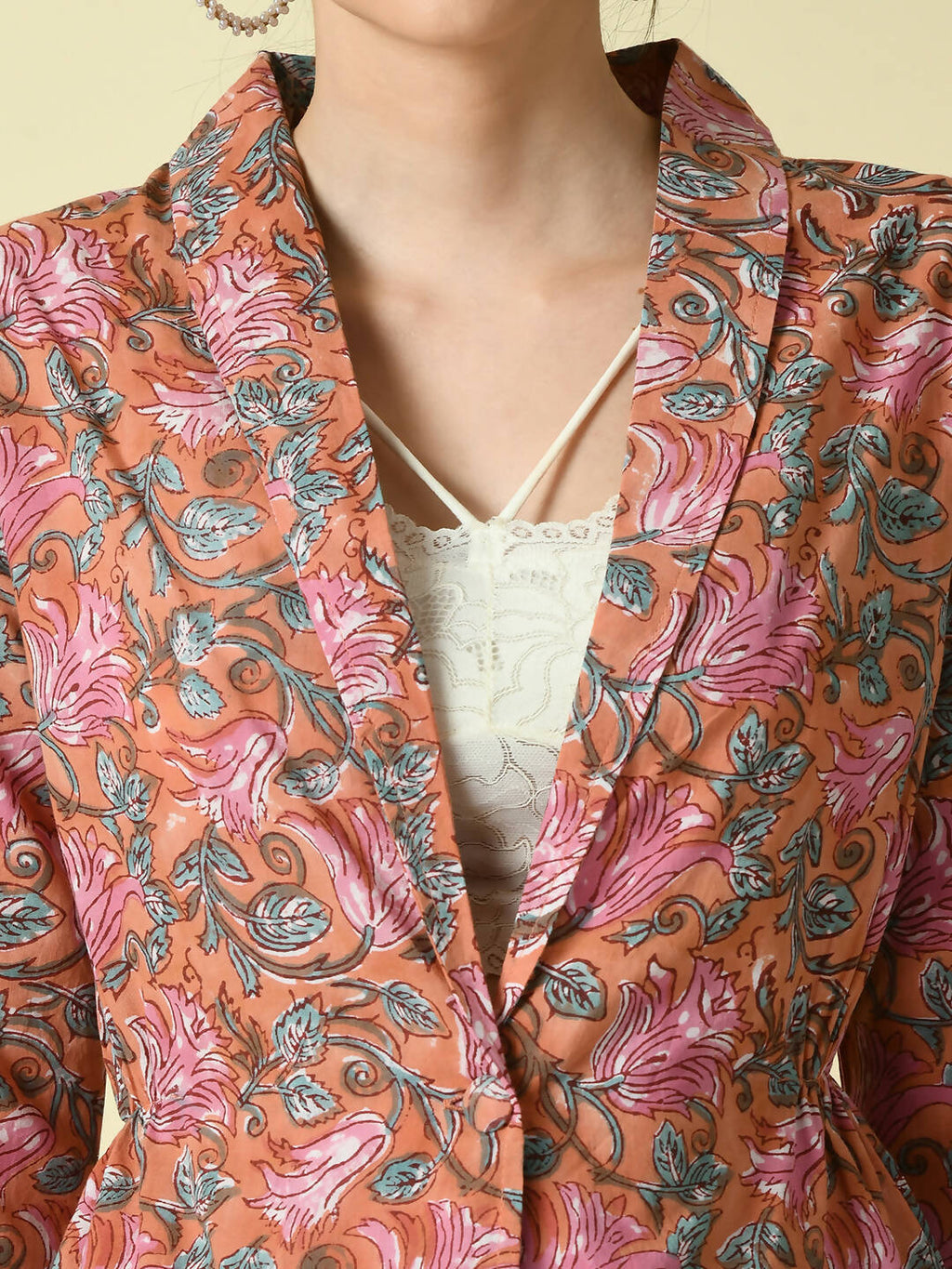 Myshka Women's Multi Cotton Printed jacket | Grocsy