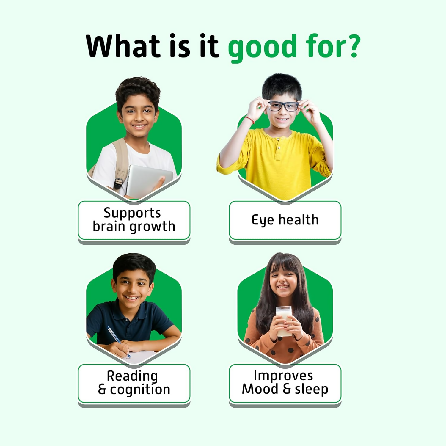 Little Joys With NutriMix Brain Health Gummies Development Kit For Better Focus & Memory ( 2 To 6 Years) | Grocsy