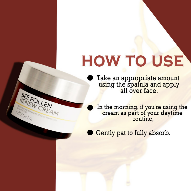 Missha Bee Pollen Renew Cream | Grocsy