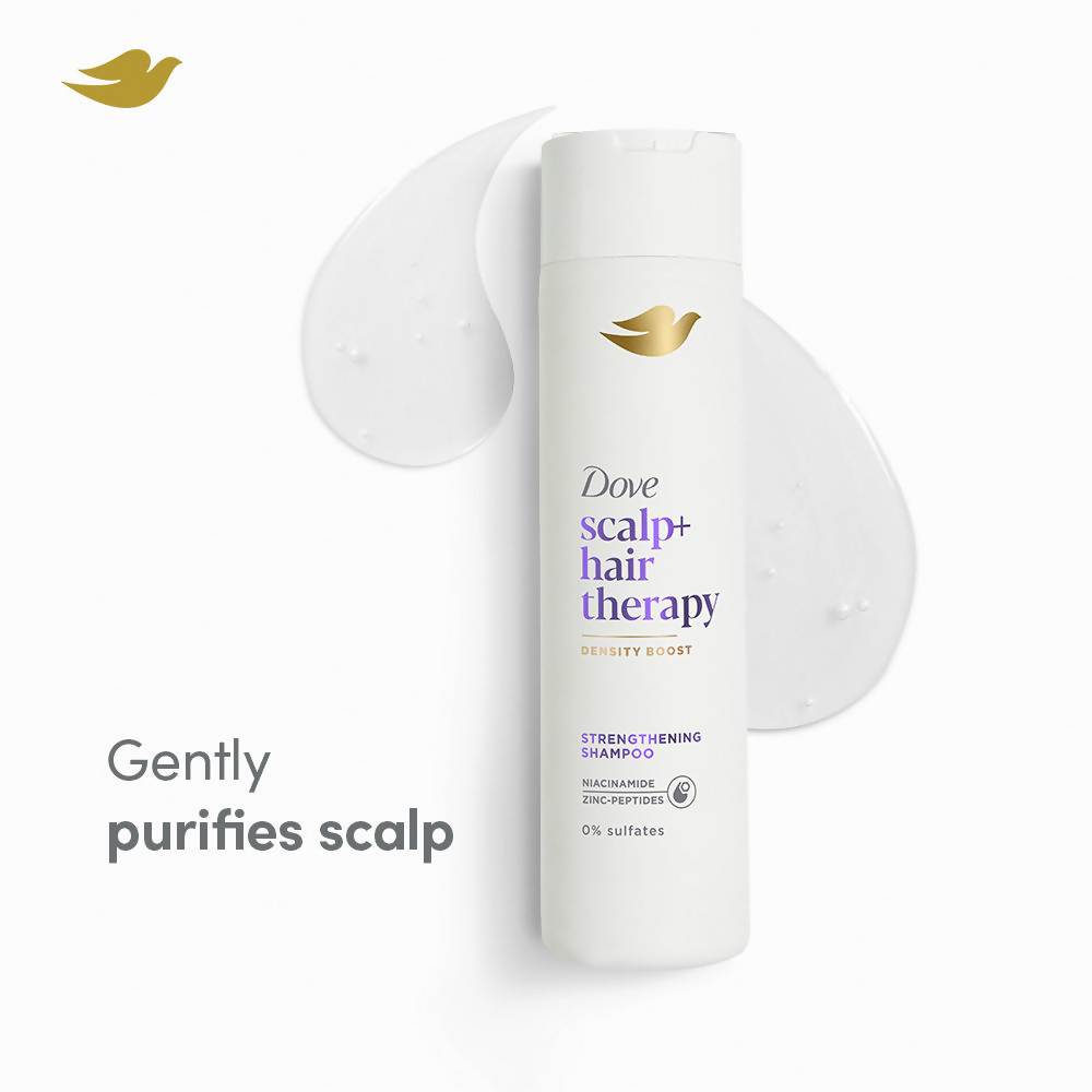 Dove Scalp+Hair Therapy Sulphate Free Density Boost Strengthening Shampoo | Grocsy