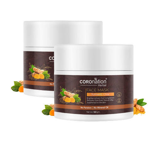 Coronation Herbal Turmeric Clay Face Mask | Grocsy