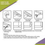 Safe-O-Kid Unique High Density L-Shaped 2 Mtr Long 4 Large Edge Guard With 16 Corner Cushions | Grocsy