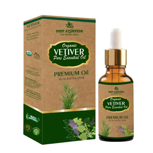 Deep Ayurveda Vetiver Pure Essential Oil | Grocsy