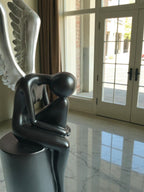 Sun Mun Decors Black & Silver Lady with Wings | Grocsy