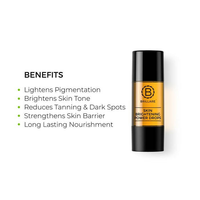 Brillare Skin Brightening Power Drops Natural Face Serum | Grocsy