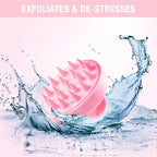 Nykaa Naturals Scalp Massager Brush For Blood Circulation & Natural Hair Growth - Pink | Grocsy