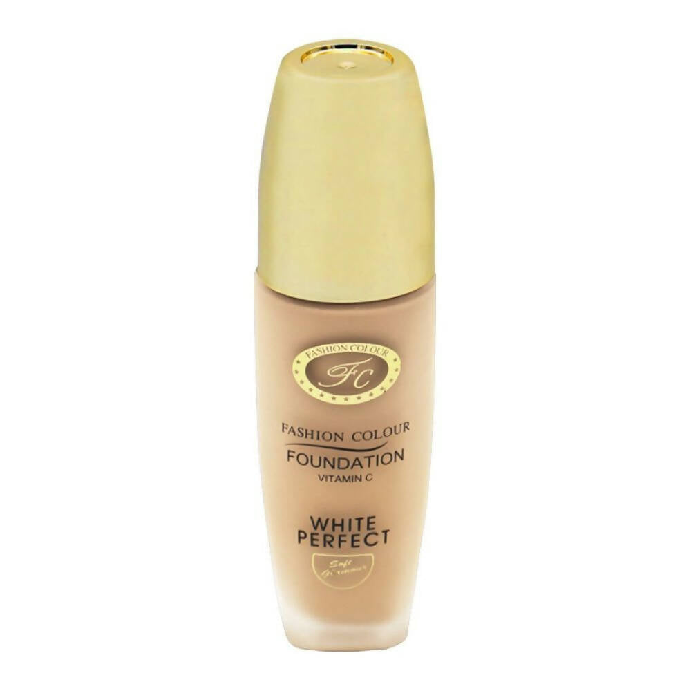 Fashion Colour White Perfect Vitamin C Foundation-01 Pearl White (Fair Skin Tone) | Grocsy