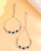 VOJ Set of 2 Traditional Evil Eye Designer Anklet | Grocsy