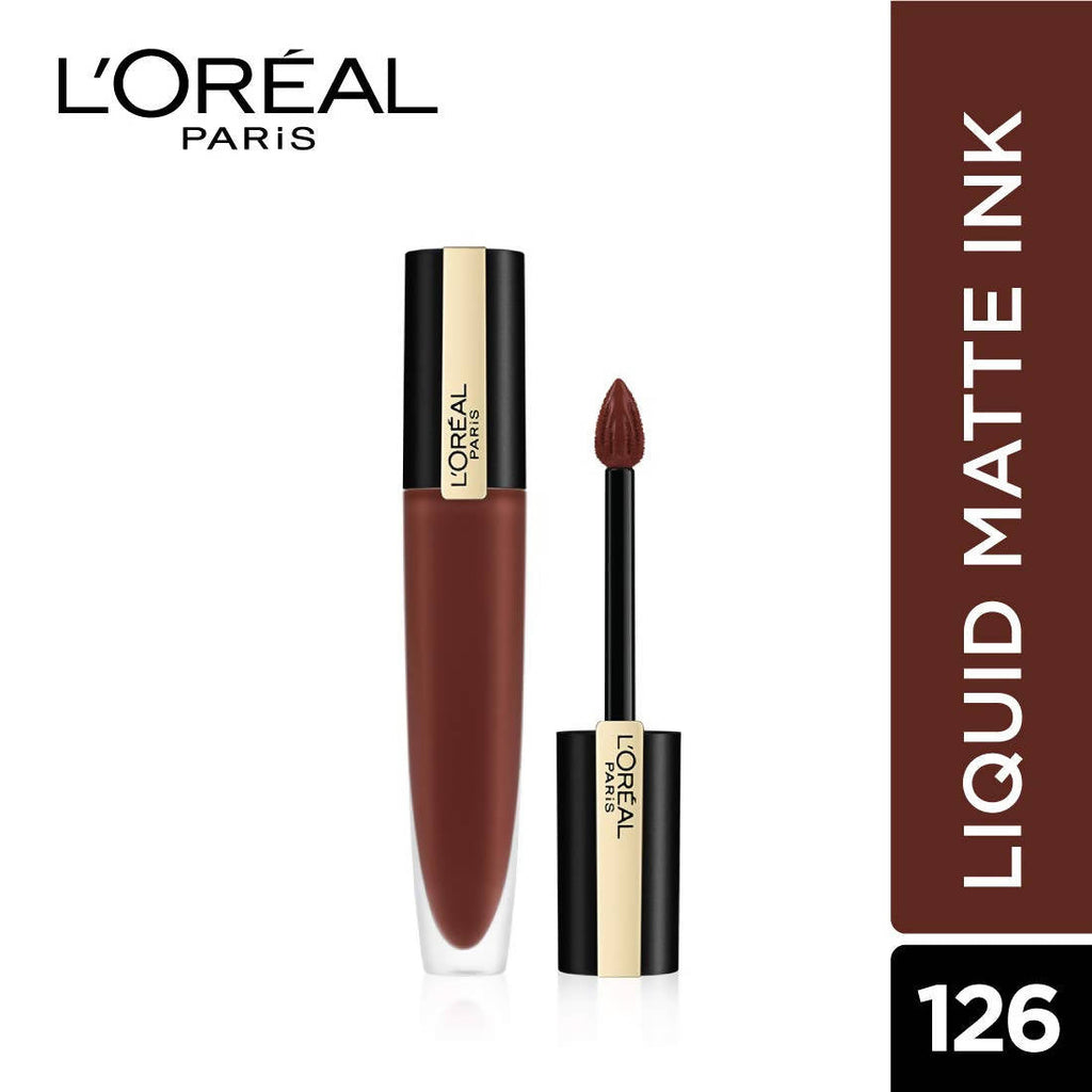 L'Oreal Paris Rouge Signature Matte Liquid Lipstick - 126 I Play | Grocsy