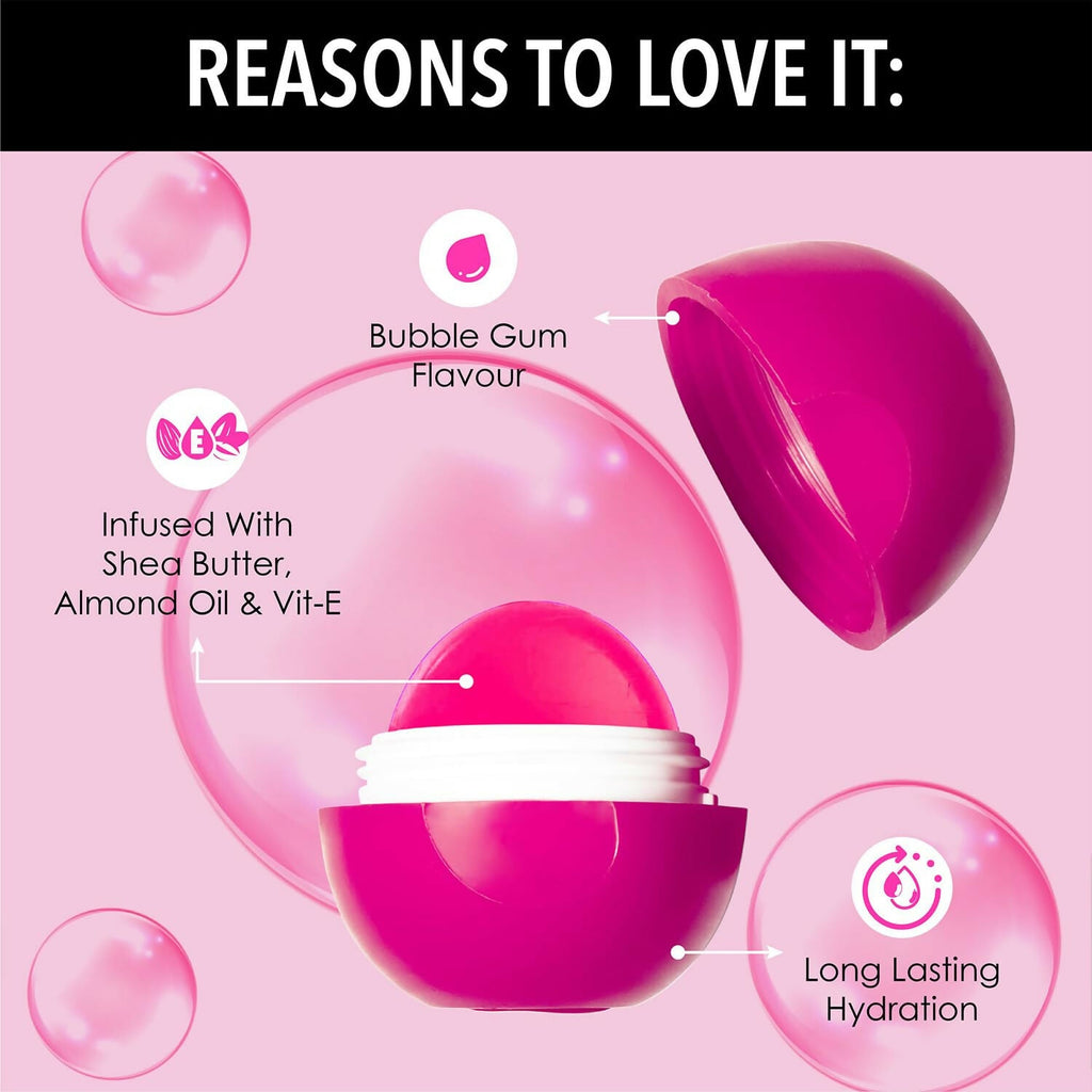 Blue Heaven Tinted Lip Balm Bubblegum infused with Shea Butter, Almond oil and Vitamin E | Grocsy