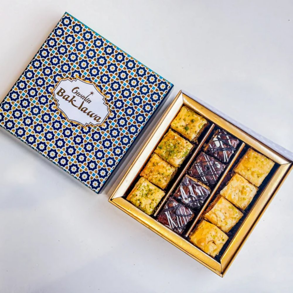 Gwalia Sweets Assorted Square Baklawa Box | Grocsy
