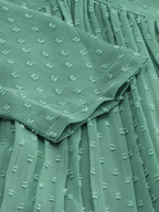 Janasya Women Green Solid Dobby Weave Kurta | Grocsy