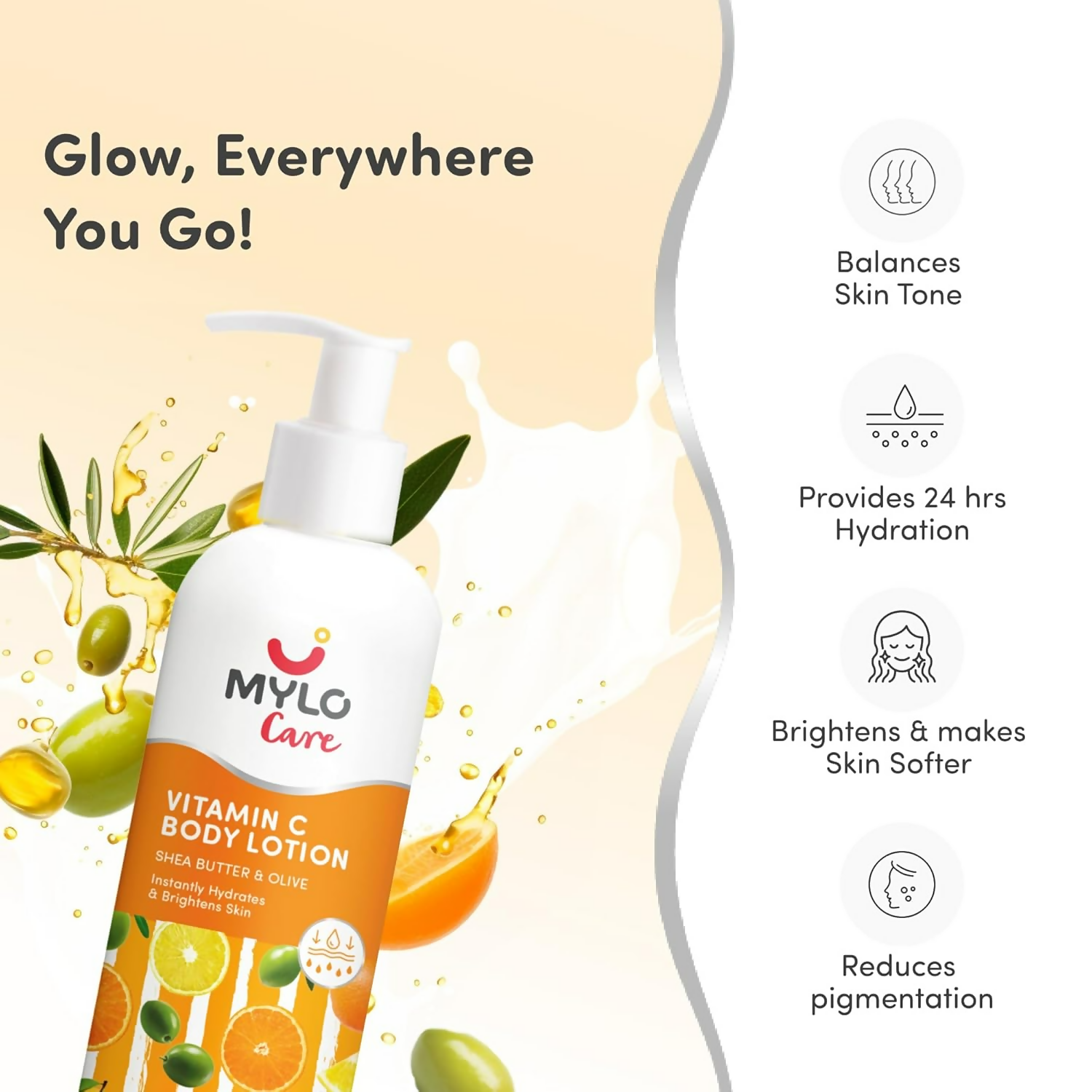 Mylo Vitamin C Body Lotion with Shea Butter | Grocsy