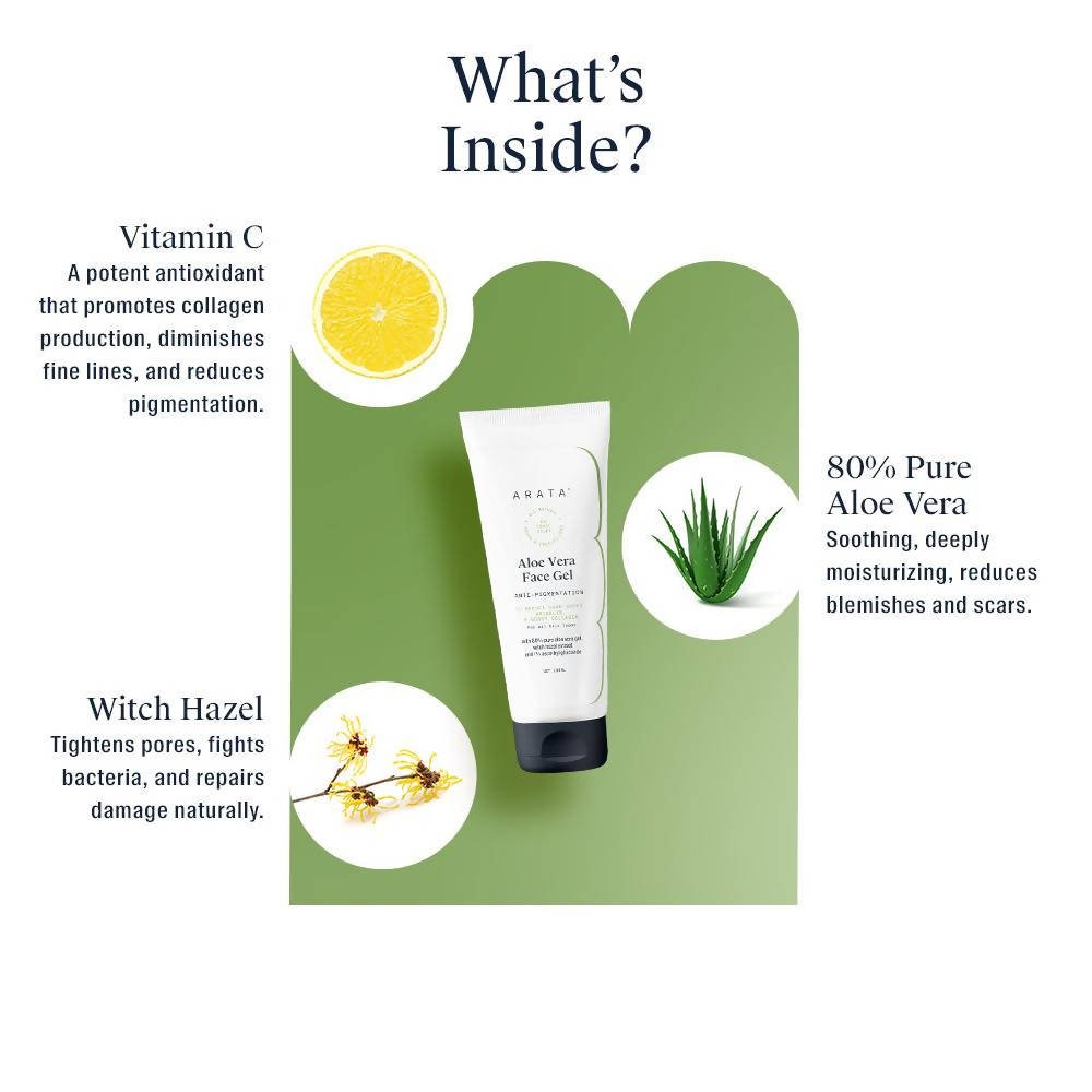 Arata Aloe Vera Face Gel | Grocsy