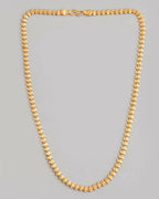 VOJ Gold-Polished Designer Leaf Shaped Chain For Men | Grocsy