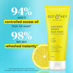 Dot & Key Lime Rush Sports Face Wash | Grocsy