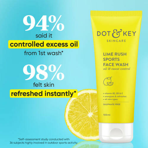 Dot & Key Lime Rush Sports Face Wash | Grocsy