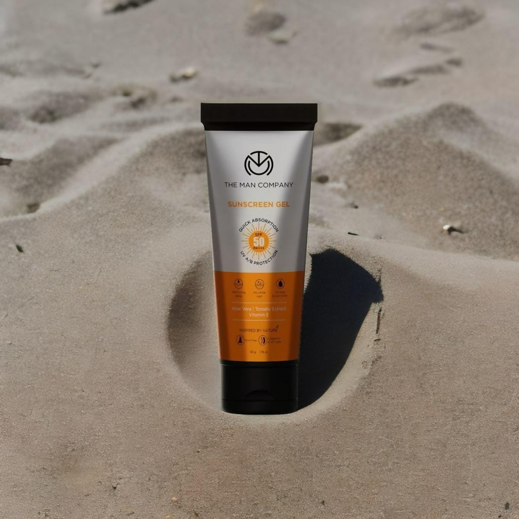 The Man Company Oil-Free Sunscreen Gel SPF 50 PA+++ For Men | Grocsy