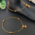 JS Fashion Elegant High Gold Simple Beads Anklet for Women & Girls | Grocsy