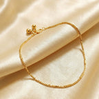 JS Fashion Simple High Gold Anklet with Elegant Detailing for Women & Girls | Grocsy